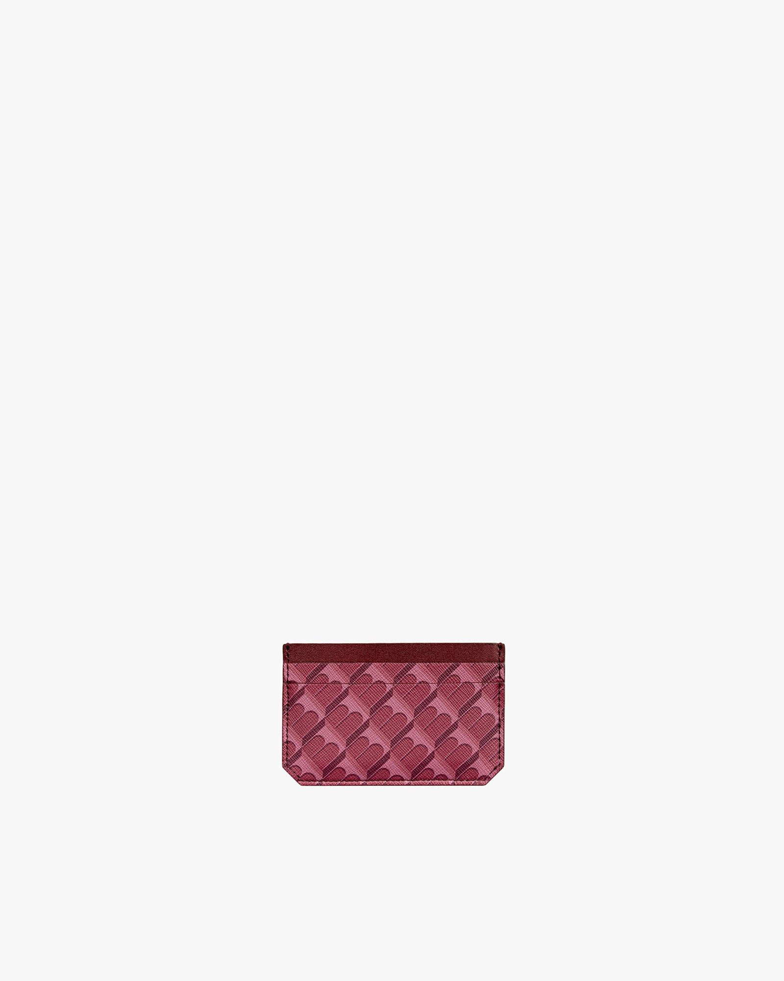 CARD HOLDER MONOGRAM - Burgundy