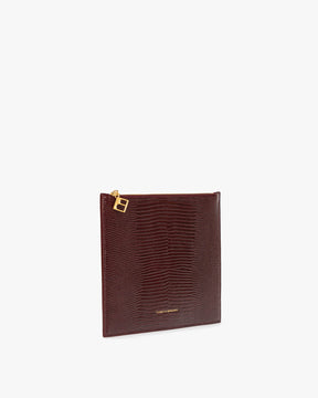 LANE - Burgundy embossed