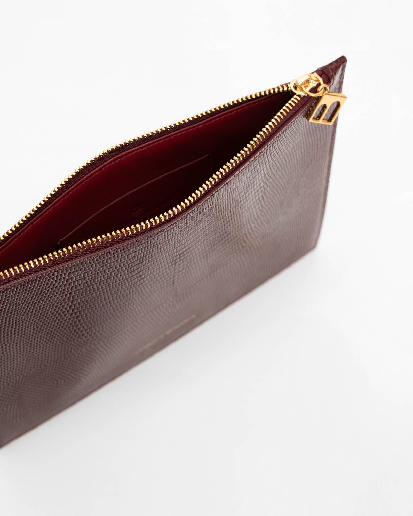 LANE - Burgundy embossed