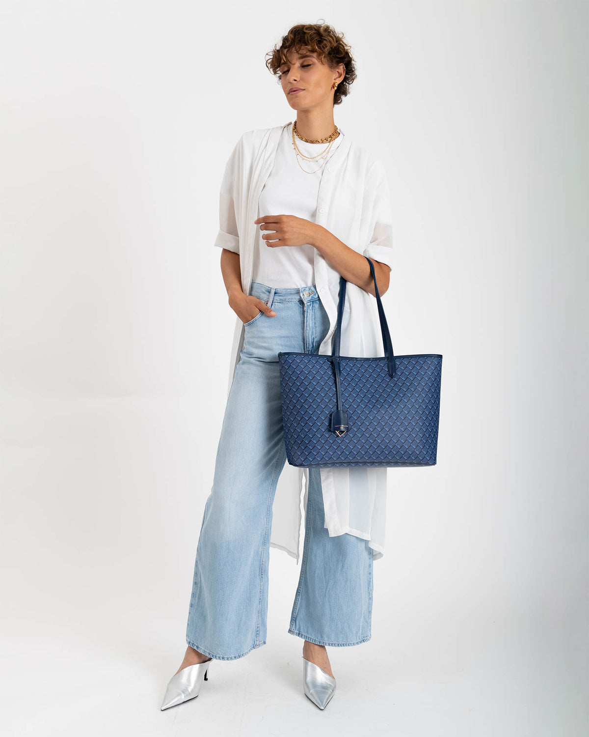 TOTE MONOGRAM - Bleu