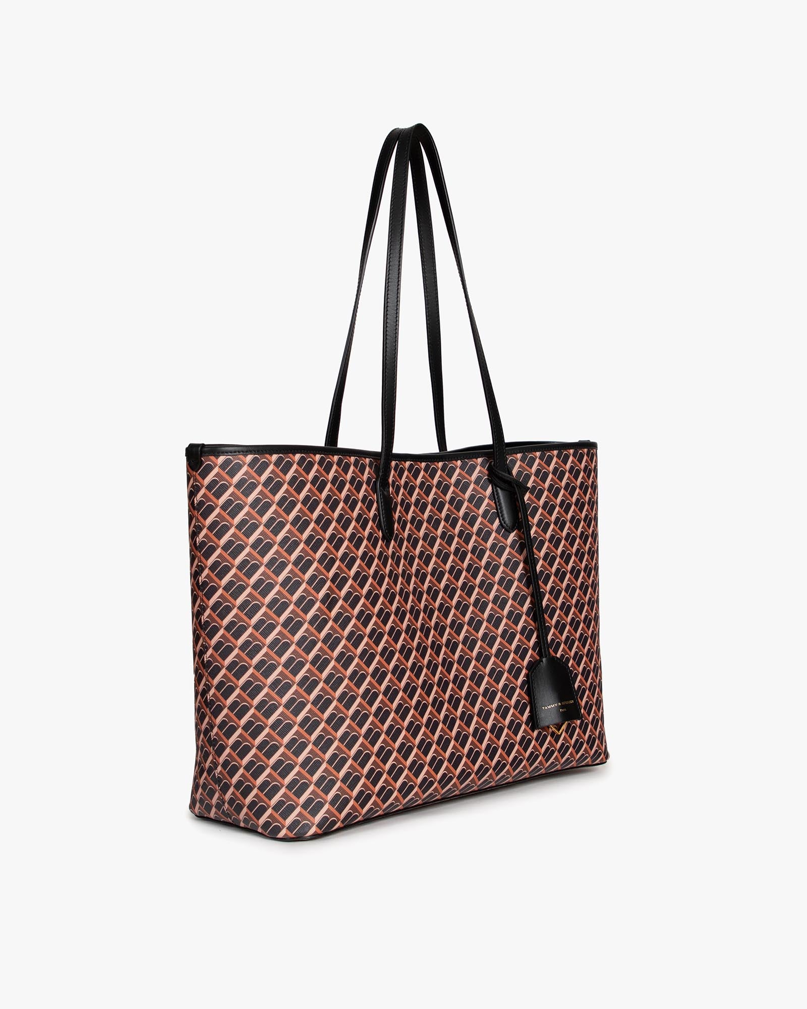 TOTE MONOGRAM - Brown and black