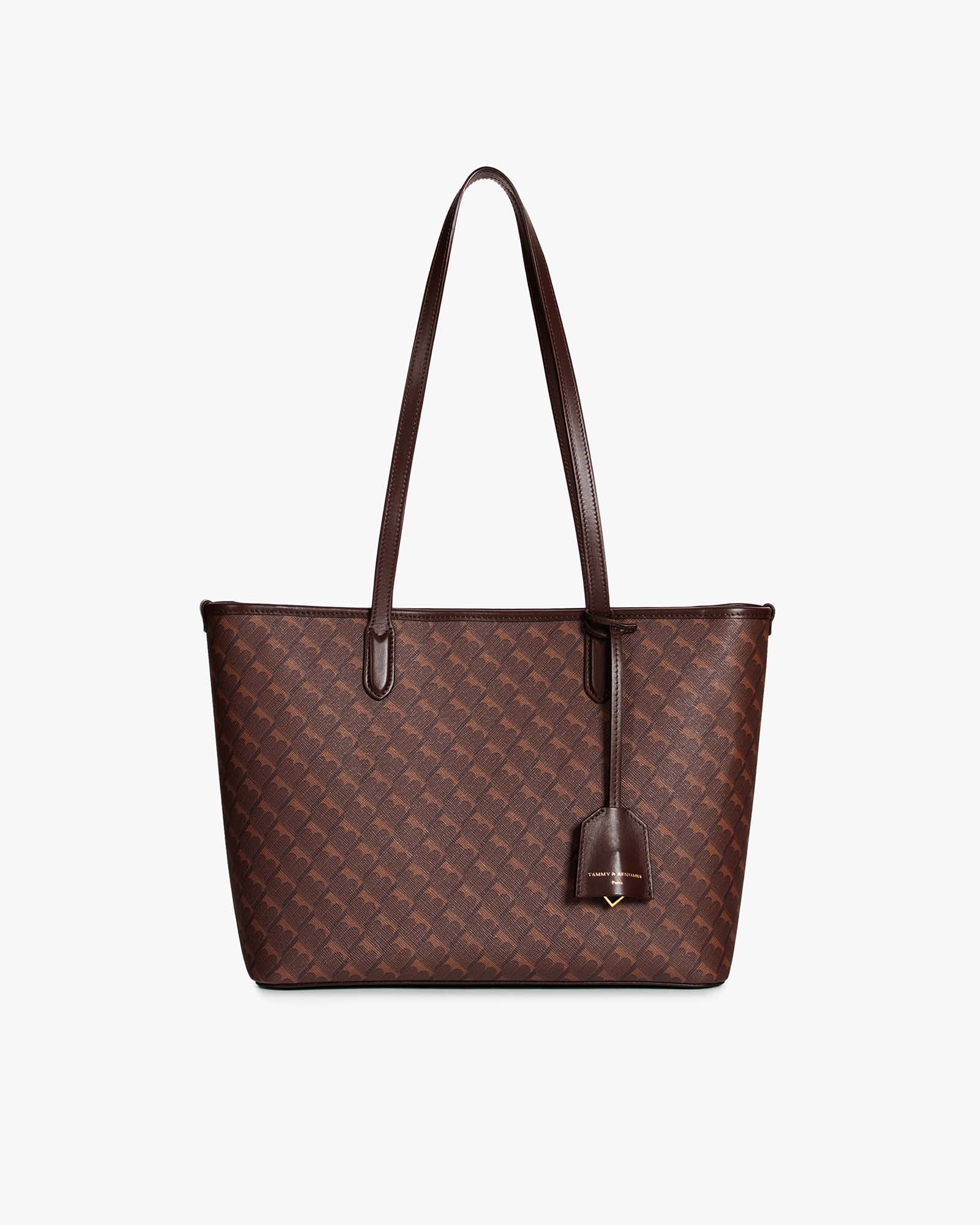 TOTE MONOGRAM PM - Brown chocolate