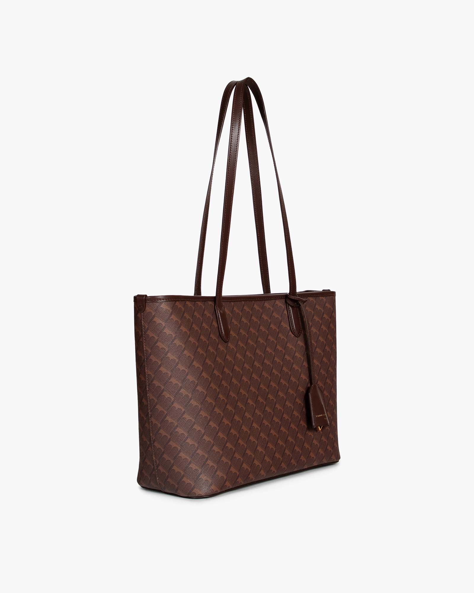 TOTE MONOGRAM PM - Brown chocolate