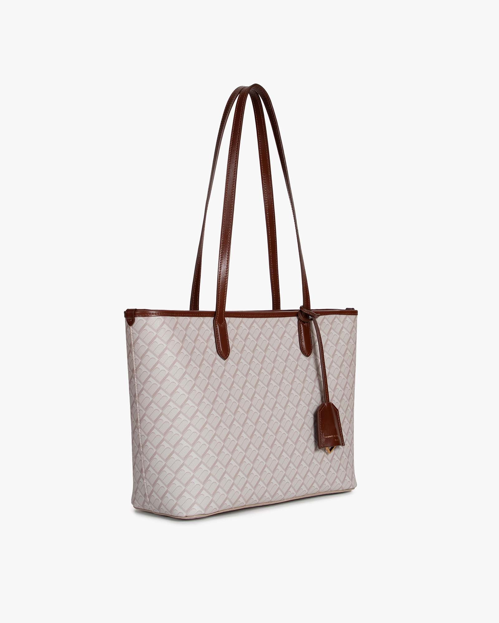 TOTE MONOGRAM PM - Sandstone