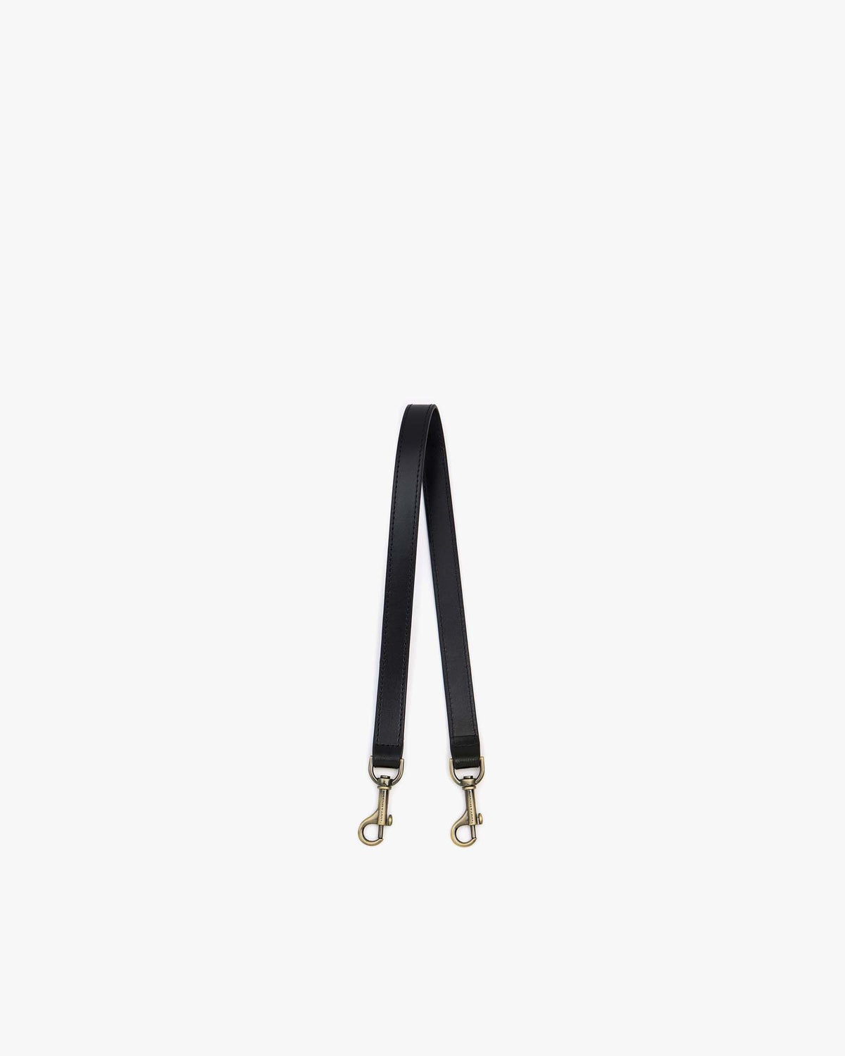 SHORT STRAP - Black caviar-